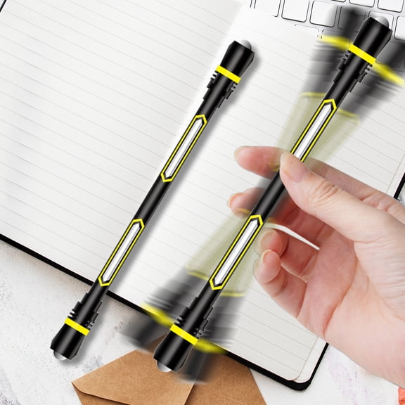 3pcs Spinning Pen, Fidget Pens for Adults, Stress Relieving Gargets, Originality & Lively Aesthetics, Slick Spinning Performance, Two Usages Utility, Ergonomic, Suitable for Beginner
