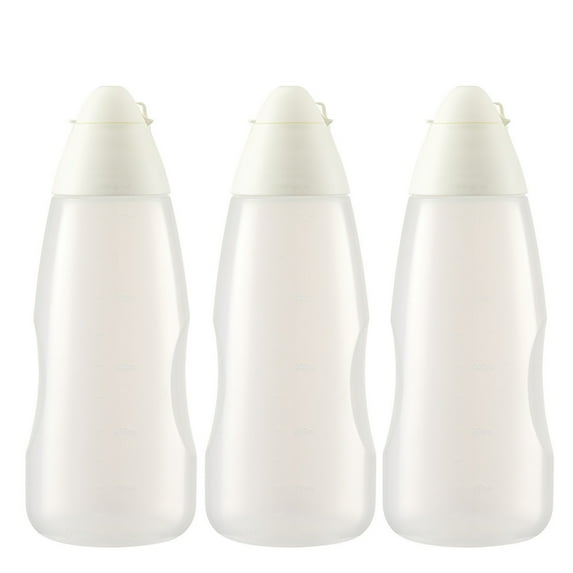 3pcs Squeeze Bottle, Condiment Squeezing Bottles 17 Ounces,With Flip Top Cap, Plastic Squeeze Bottle, Condiment Squeeze Bottles, Squeeze Bottles For Sauces, Mayo Squeeze Bottle