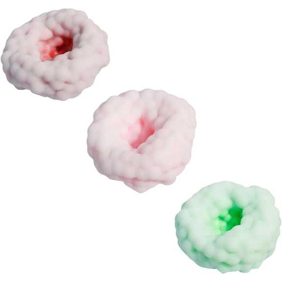 3pcs Squeeze Toys Stretchy Noisy Fidget Sensory Cloud Donut Soft TPR Crunchy Stress Relief Toys for Home Lounge ADHD Autism Anxiety Relief