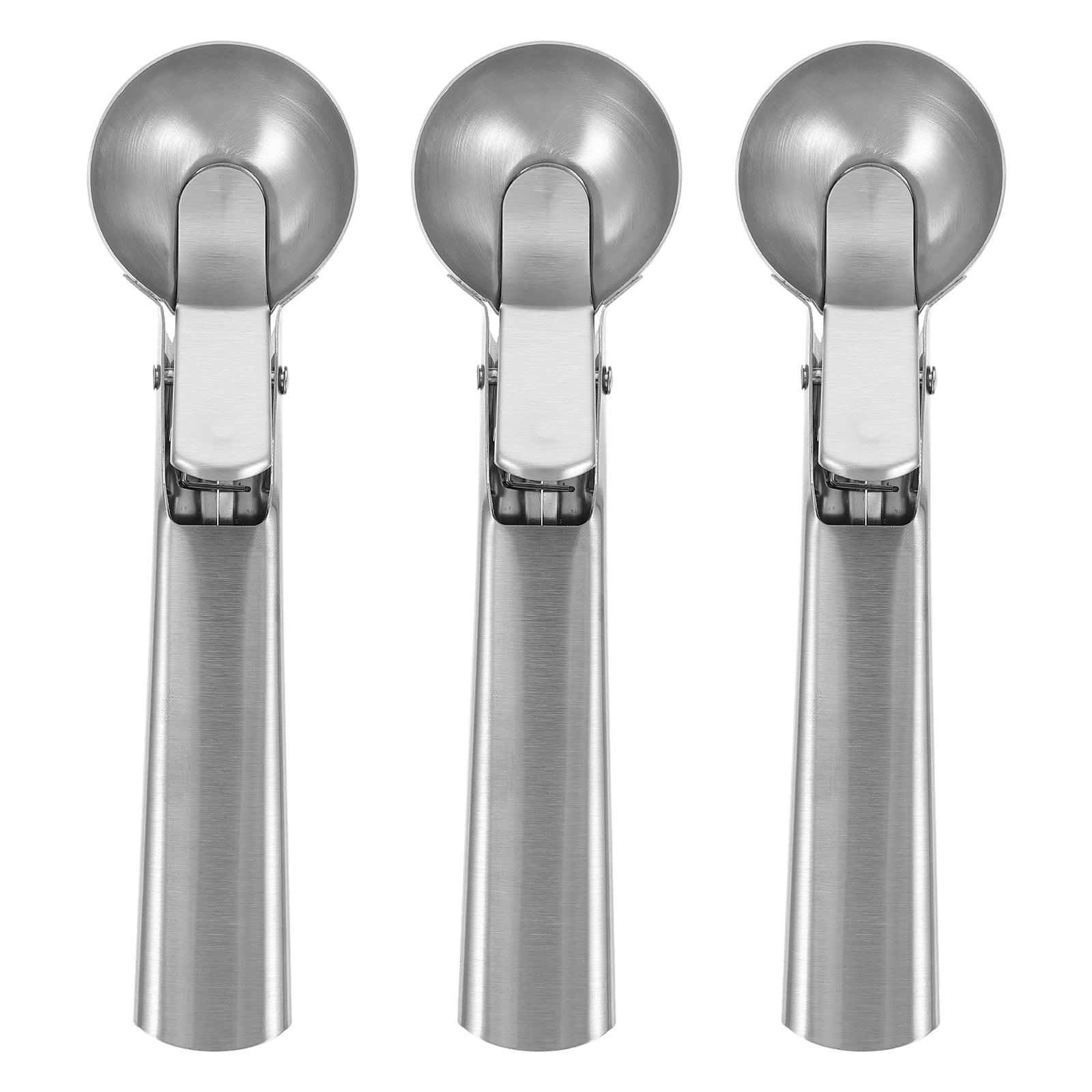 3pcs Stainless Steel Antifreeze Handle Ice Cream Scoops Spoons Ice