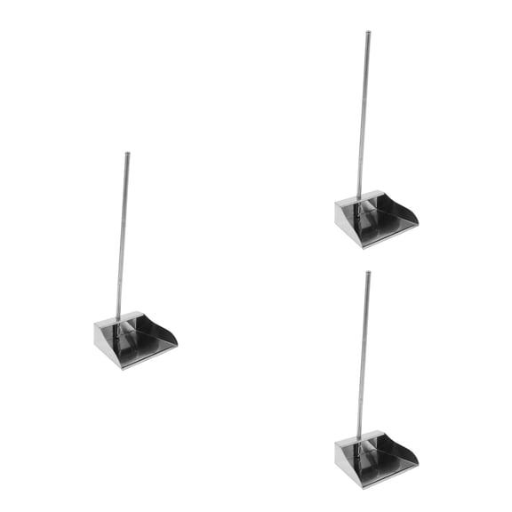 ETEREAUTY Stainless Steel Dustpan Large Capacity Ergonomic Design for Home