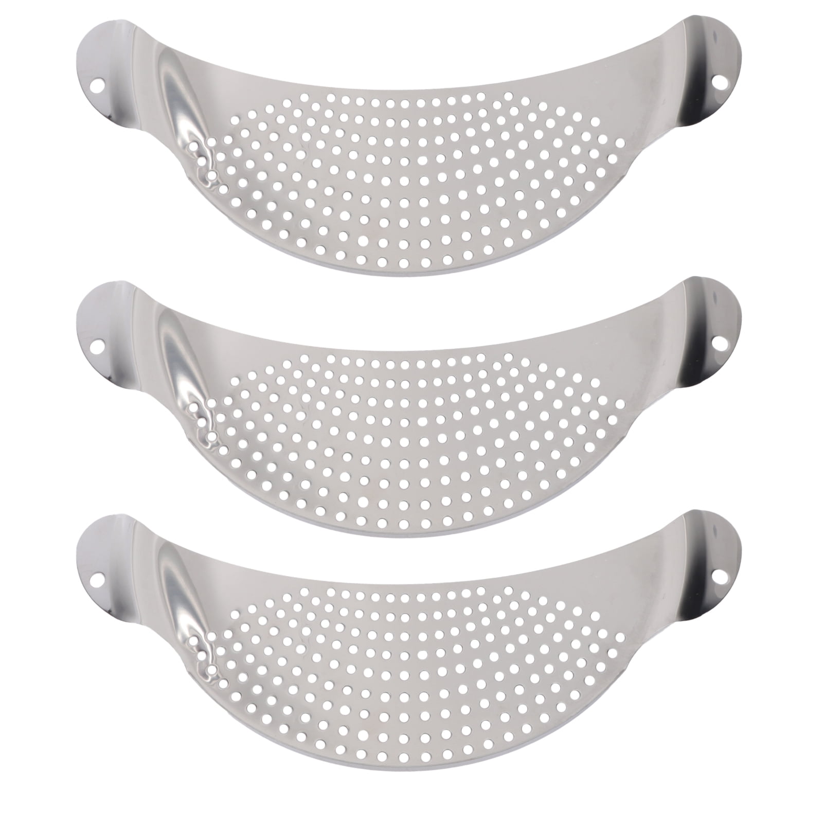 3pcs Stainless Steel Pan Pot Drainer Spaghetti Pasta Strainer Easy