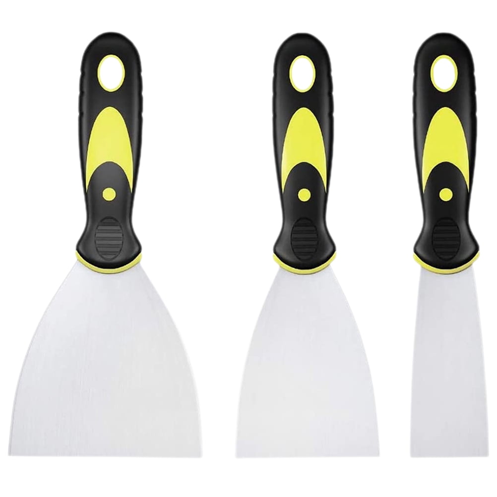 3pcs Stainless Steel Scrapers Floor Scraper Paint Scraper Kitchen Stove Oil Scraper Tool