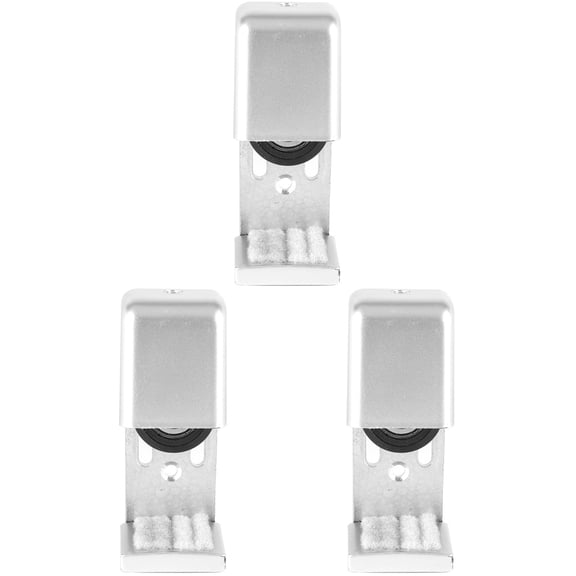 3pcs Stainless Steel Sliding Framed Door Bottom Adjustable Floor Guide Stay Roller