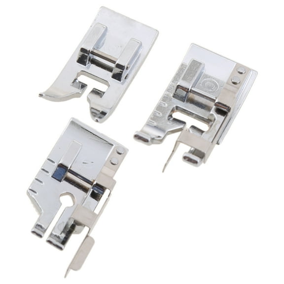 3pcs Stitch in Ditch Foot 1/4 Inch Quilting Patchwork Presser Foot Set Multifunction for Household Sewing Machines