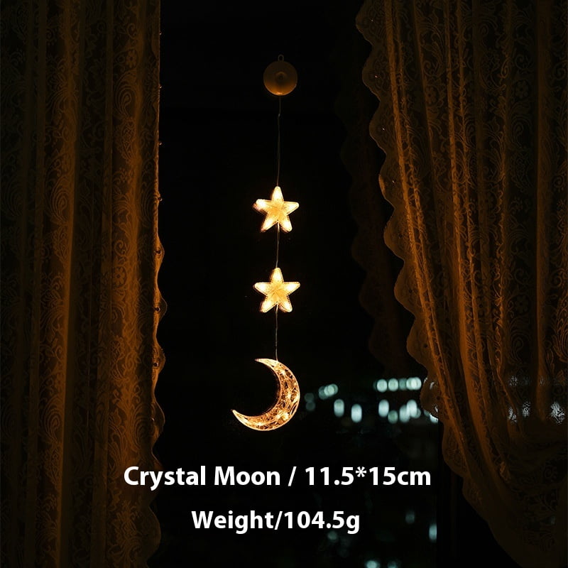 3pcs String Lights Battery Operated Moon Mini Star Fairy Lights for ...