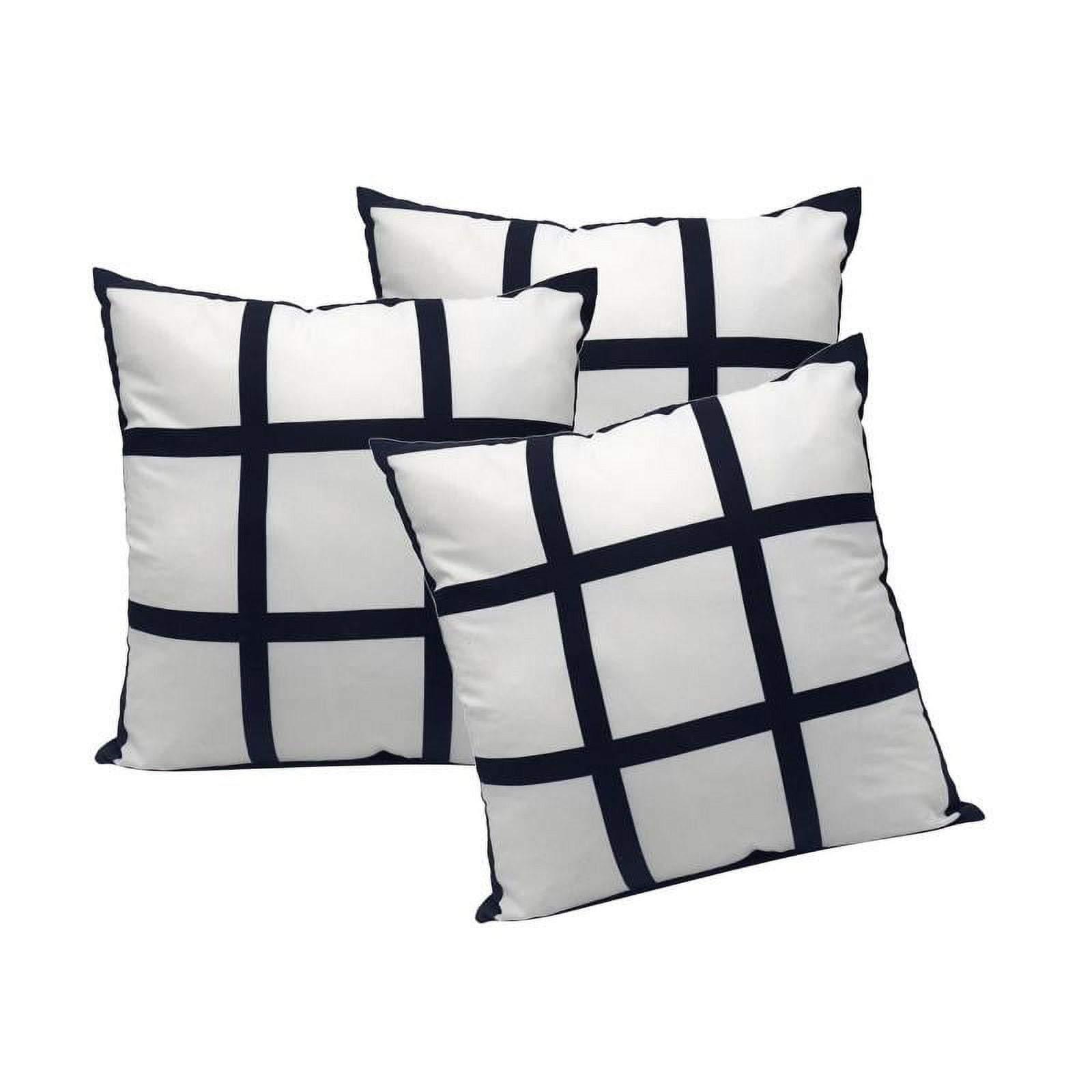3pcs Sublimation Blanks Polyester Panel Cases Cushion Cover