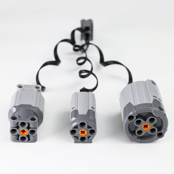 3pcs Technical Motor Set with M-Motor L-Motor XL-Motor, Power Functions for MOC Assembled Building Block
