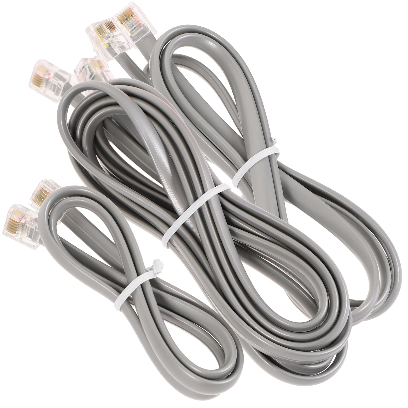 3pcs Telephone Cables Phone Extension Cords Telephone Cords for
