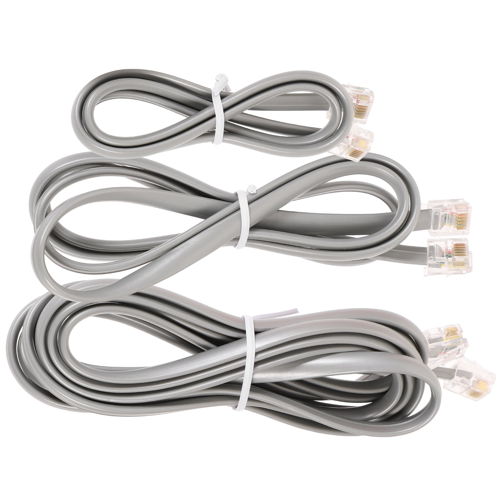 3pcs Telephone Extension Cord Phone Cable Landline Phone Wire Line