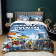 thumbnail image 1 of 3pcs The Simp-sons Bedding Set Soft Breathable Quilt Cover Kids Bedroom Decor Light-Weight Duvet Cover with Pillowshams, 1 of 6