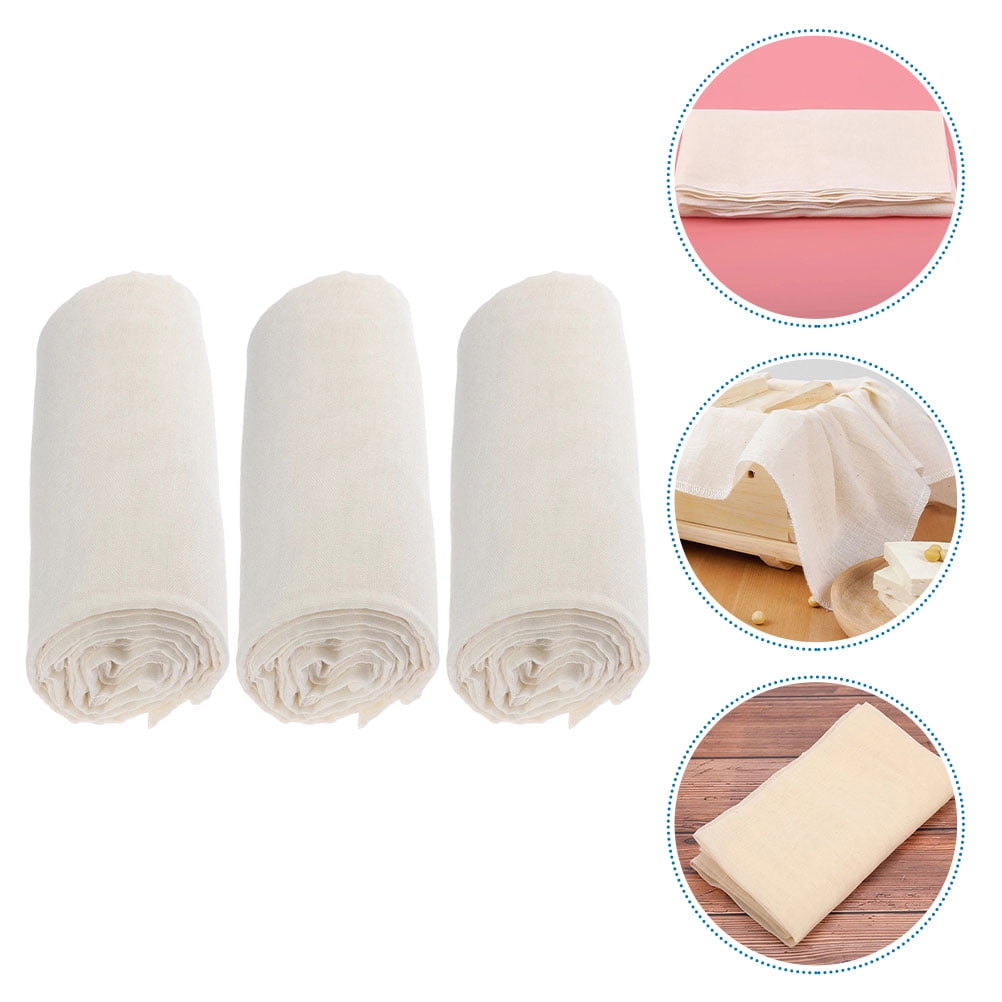 OUNONA 3pcs Reusable Cotton Cheesecloths Kitchen Filter Cloths for ...