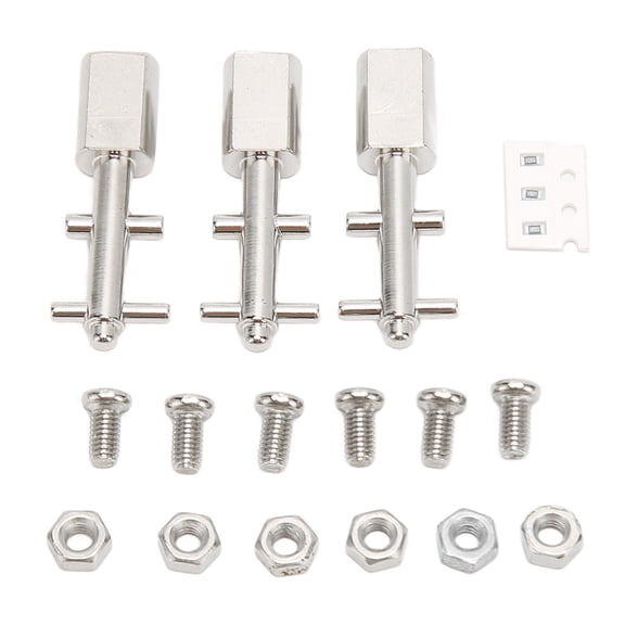 3pcs Toggle Switch Matte Chrome Coating Heavy Duty Toggle Flick Switch with Button for REVOX B77 B710 for STUDER A710 PR99