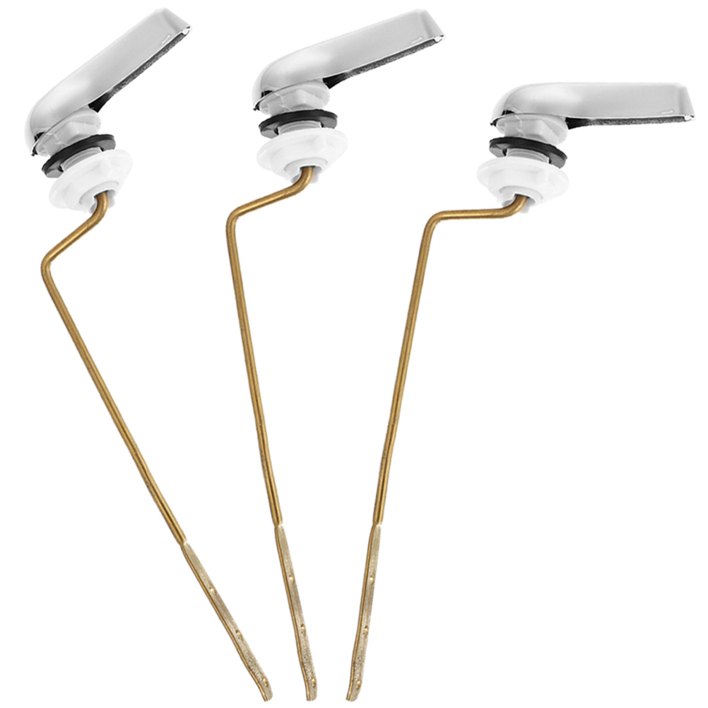3pcs Toilet Flush Handle Replacement Toilet Handle Side Mount Toilet