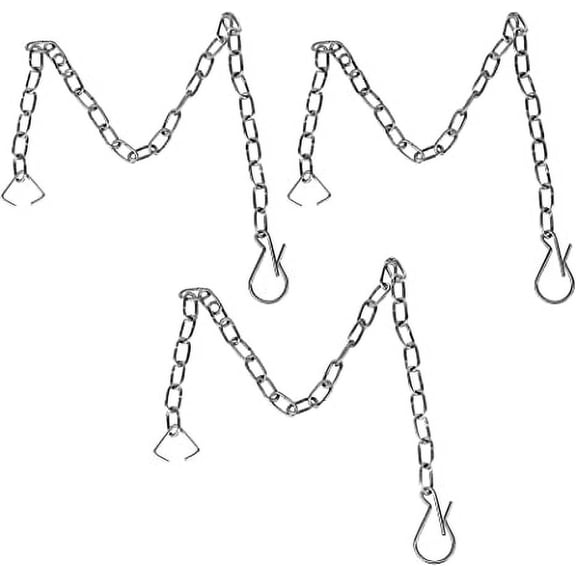 3pcs Toilet Fly Chain, Universal Stainless Steel Toilet Fly Chain Replacement Kit Adjustable Length, Fits Most Toilet Baffles