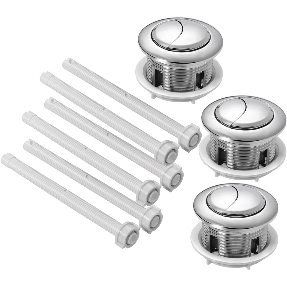 3pcs Toilet Handle Buttons Replacement Double Flushing Toilet Buttons