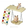 thumbnail image 1 of 3pcs Toys, Hanging Wooden Hamster Squirrel,Rat,Hamster,Chinchilla, 1 of 9