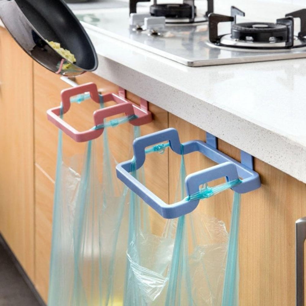3pcs Trash Bag Cupboard Rack Garbage Bags Racks Rubbish Holder Cabinet ...