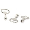 thumbnail image 1 of 3pcs Triangle Socket Spanner Cabinet Lock and Key 10x9mm Triangular, 1 of 1