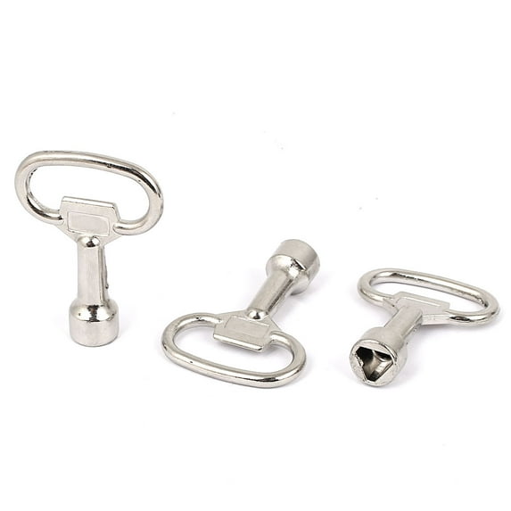 3pcs Triangle Socket Spanner Cabinet Lock and Key 10x9mm Triangular