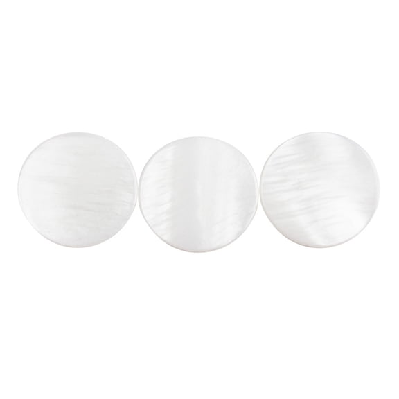 3pcs Trumpet Accessories with Round Finger Buttons Natural Shell Material