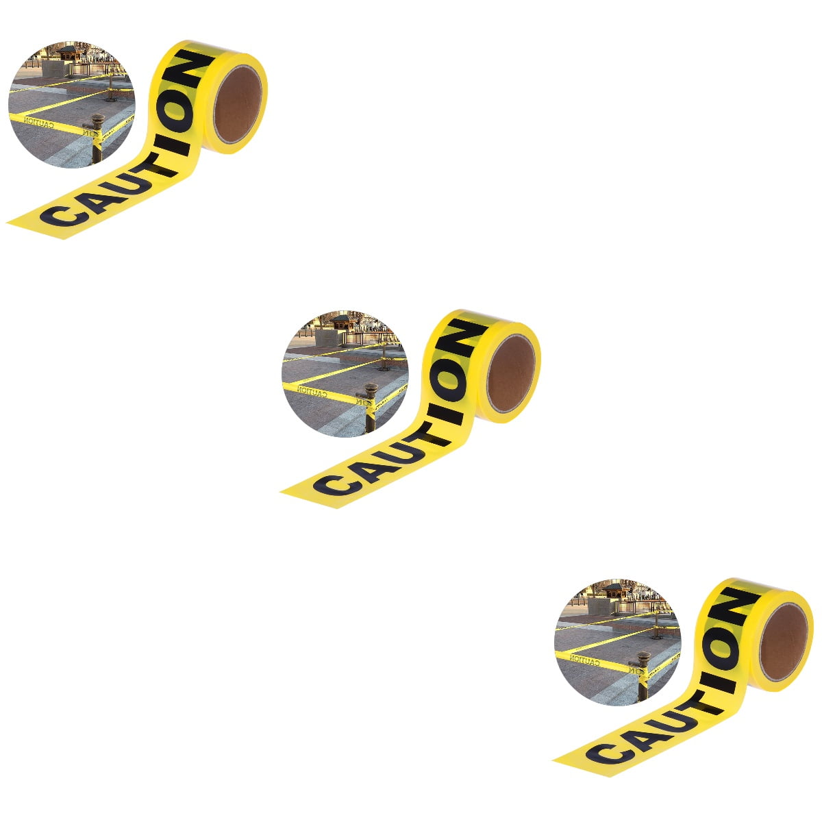 3pcs UEETEK 100M Barricade Caution Tape Warning Tape for Law