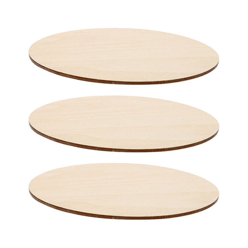 6 Pack Unfinished Wood Round Plaques - 6 Inch, 3/4" Thick - DIY Craft Blanks