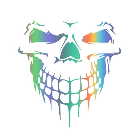 3pcs Universal Skull Car Hood Decal Sticker,Cool Skull Stickers for Truck, SUV, Self-Adhesive Car Decal Vinyl Stickers Car Body Side Decals and Signs Car Styling Accessories for Engine Hood Bumper