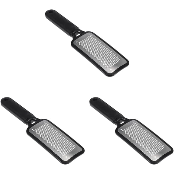 3pcs Use Domestic Double-sided Shaver File Tools Personal Wet Grinder Exfoliating Feet for Stainless Sided Dry Removalblack Pedicure Rasp Callus Foot Salon Hard Remover Steel