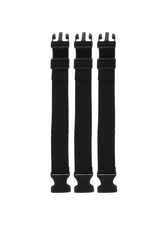 3-Pack Heavy Duty Adjustable Buckle Tie-Down Straps for Luggage, Utility, and Secure Fastening