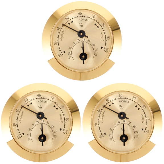 3pcs Violin Thermometer Hygrometer Humidity Meter Instrument Care Thermometer Violin Supply