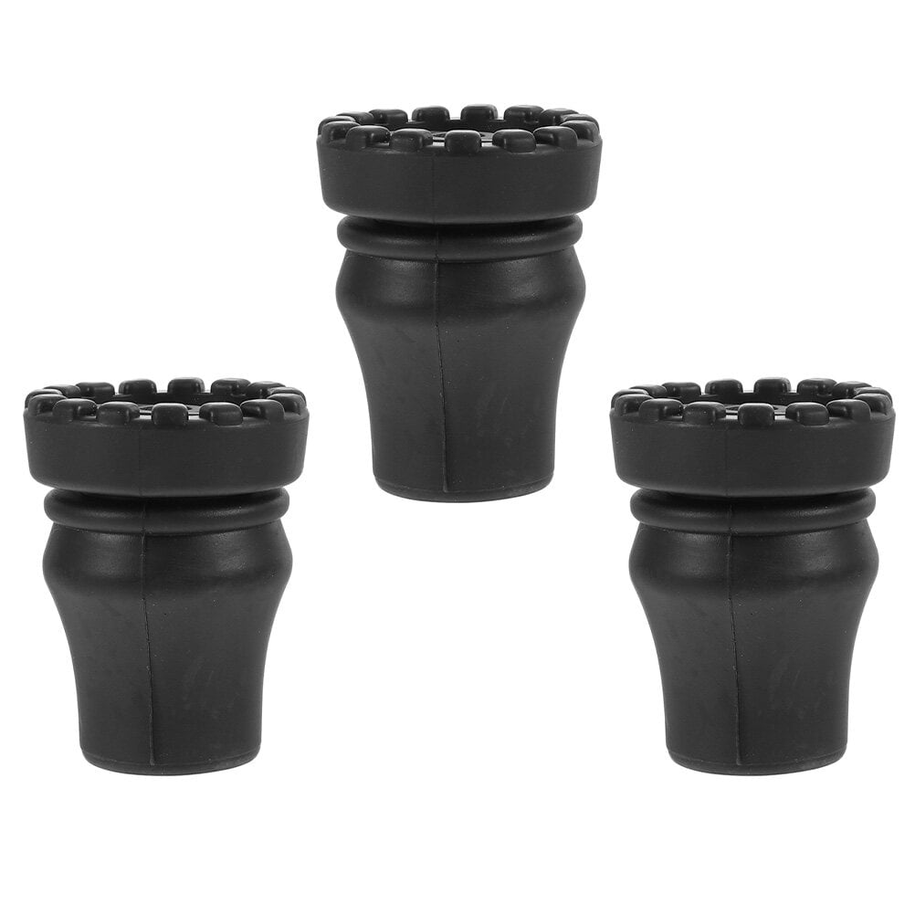 3pcs Walking Cane Tip Non- Rubber Universal Walking Cane Tip Replacement Covers Anti- Crutch Protector 19MM