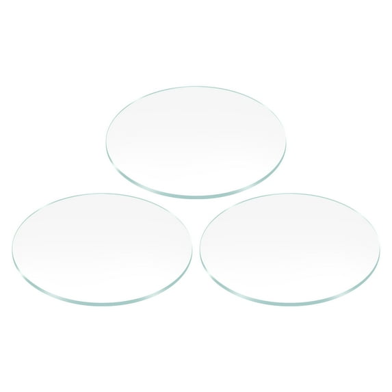 3pcs Watch Glass Lens 25.5mm Dia 1.2mm Thickness Mineral Glass Round Flat Clear Crystal Lens Watch Face Replacement Parts for Watchmaker Repair