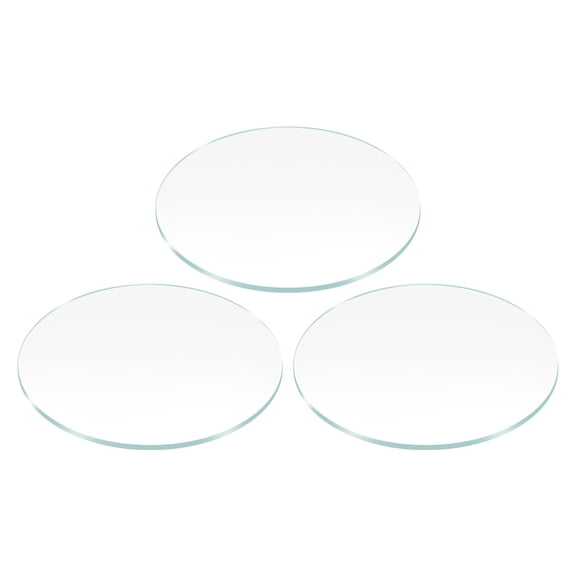 3pcs Watch Glass Lens 33mm Dia 1.2mm Thickness Mineral Glass Round Flat Clear Crystal Lens Watch Face Replacement Parts for Watchmaker Repair