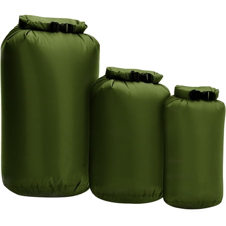 3pcs Waterproof Dry Bag Roll Dry Sack For Kayaking Boating Fishing Swimming