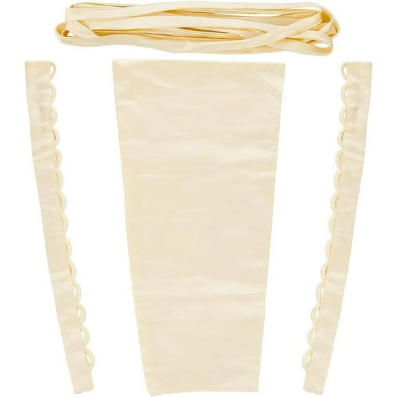 3pcs Wedding Dress Zipper Replacement Adjustable Corset Laces Replacement Gown Corset Kit Zipper Extender Fit Satin Corset Kit Loops for Bridal Corset Prom Dress Strap Floral White