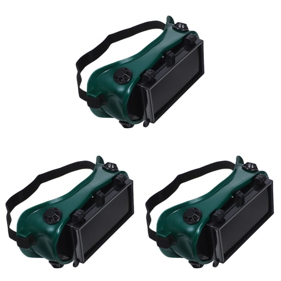 WRISTBIQUE 3-Pack Double-Layer Protective Welding Lenses with Assorted Colors, Plastic Safety Gear