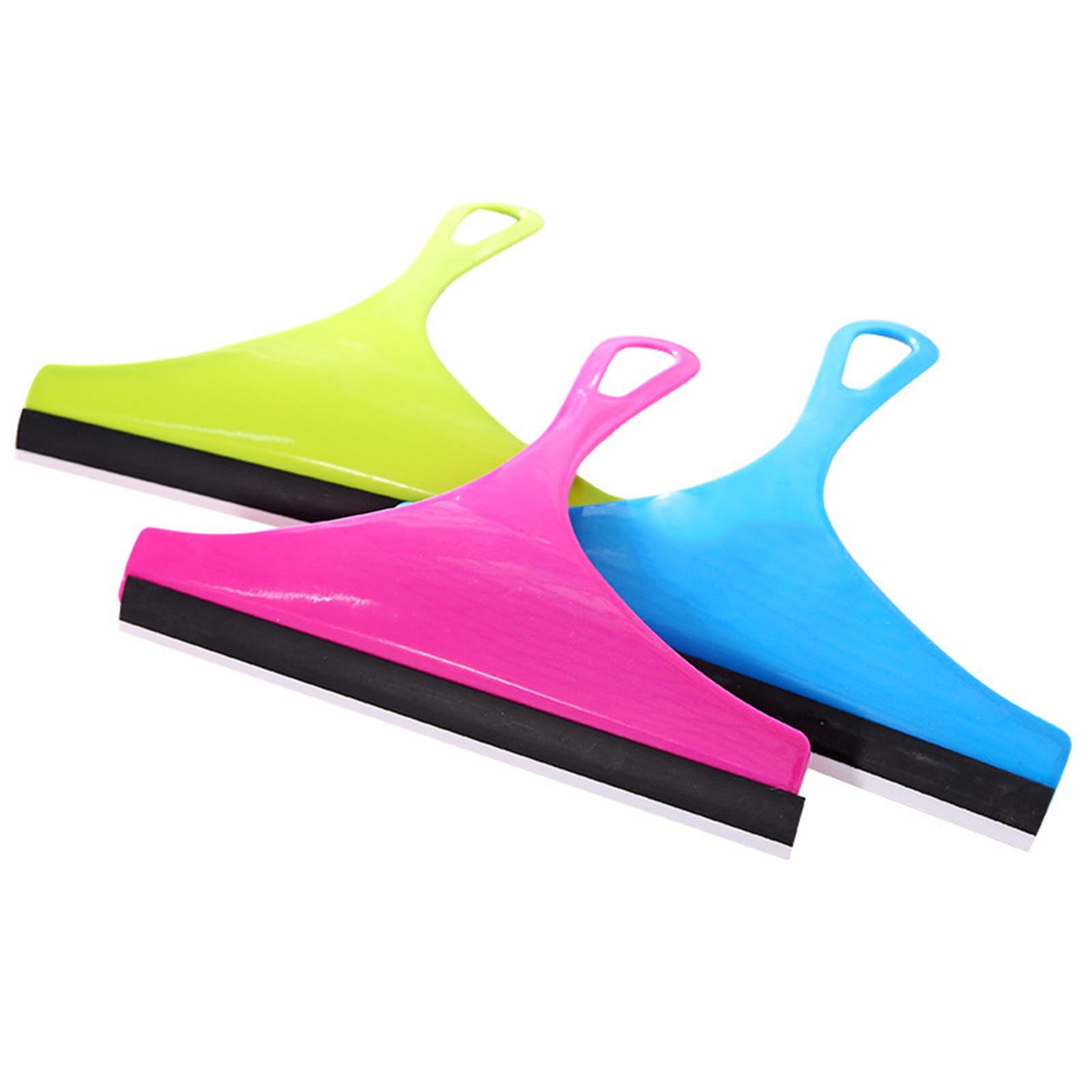 3pcs Window Shower Rubber Squeegees Car Glass Squeegee Cleaner