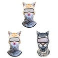 thumbnail image 1 of 3pcs Winter Balaclava Cat Ski Mask Windproof With Ears Cute Full Face Animal Ski Face Mask For Outdoor Hiking Riding Bar,Music Festivals Party Raves Halloween, 1 of 9