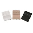 thumbnail image 1 of 3pcs Women's Elastic Bra Lingerie Extenders 3-Hooks 2 Rows Extension Straps in Different Colors (Black & White & Nude), 1 of 4