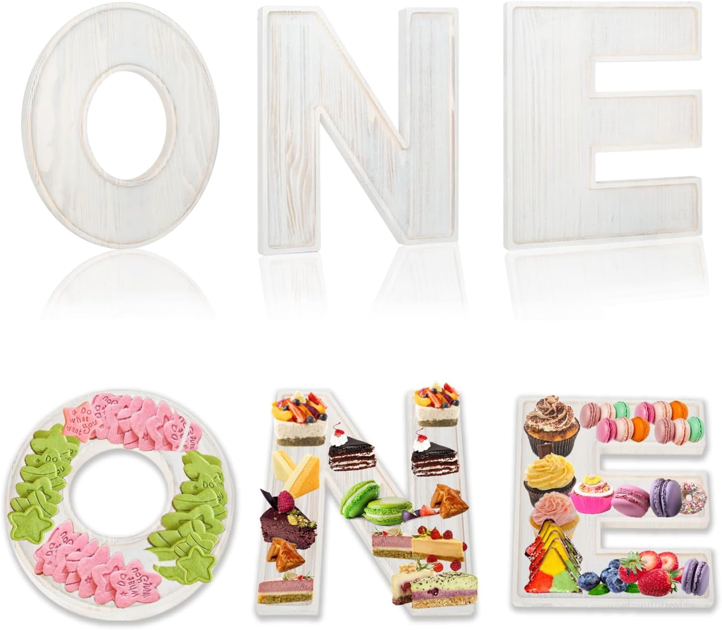 3pcs The Letters Boo Wooden Charcuterie Board, 12 Inch - View #6