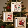 thumbnail image 1 of 3pcs Wooden Christmas Money Holder Ornament, Cash Gift Ornament for Tree Decor, Holiday Unique Pendant for Friend, Exquisitely Carved and Durable, 1 of 6