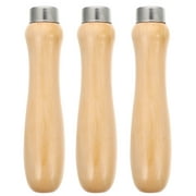 3pcs Wooden File Handle Polishing Rust Proof Filing Tools File Handle Replacements