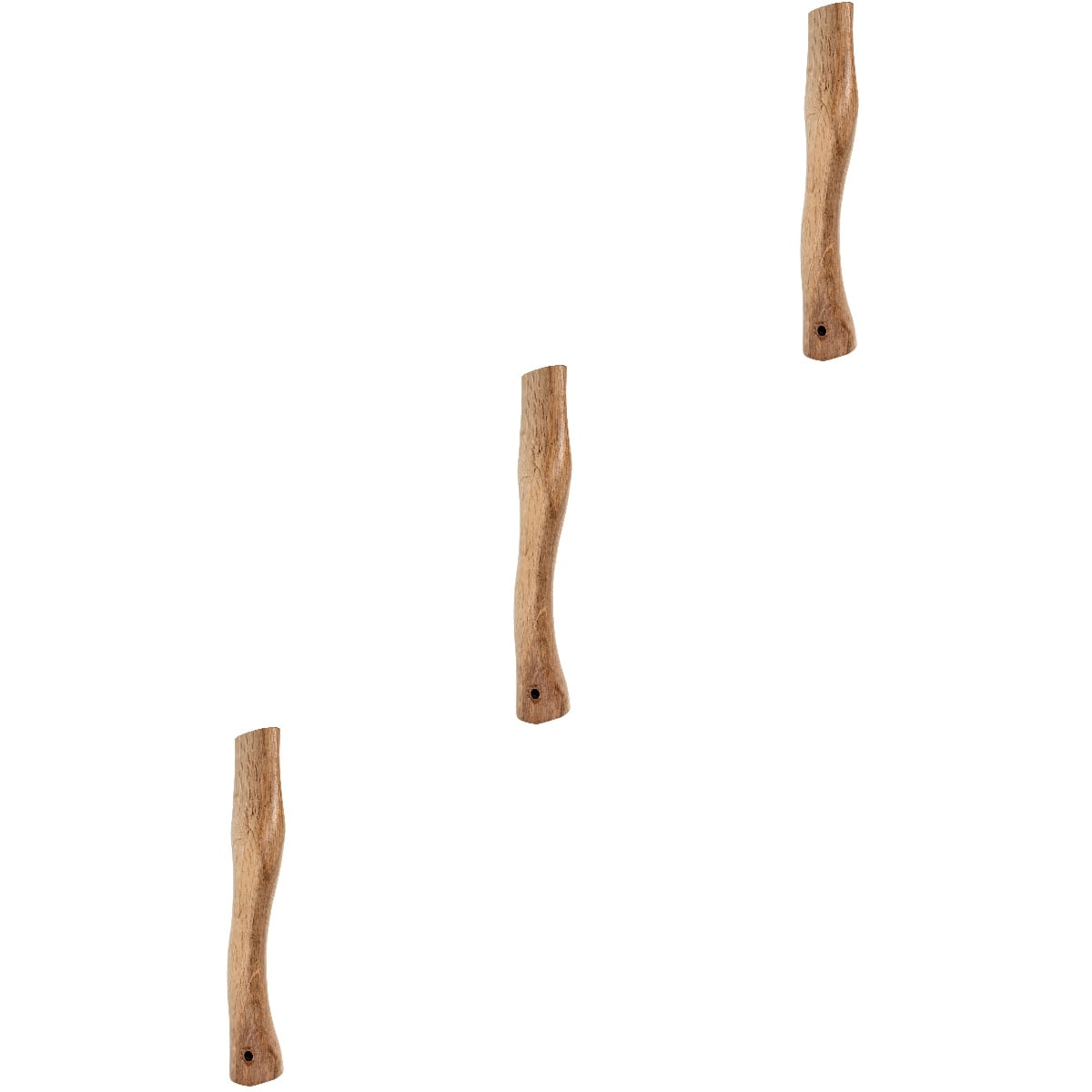 3pcs Wooden Handle Hatchet Handles Wood Replacement Handle for Camp Chopping Hatchet Scout Use 27x4.5cm