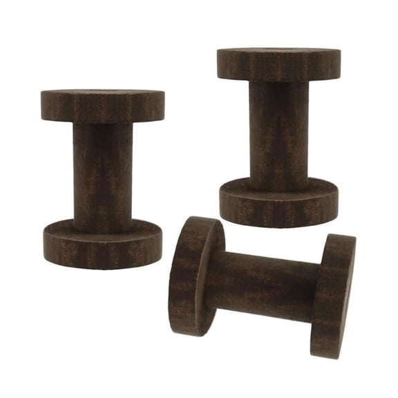 3pcs Wooden Spools Classic Empty Thread