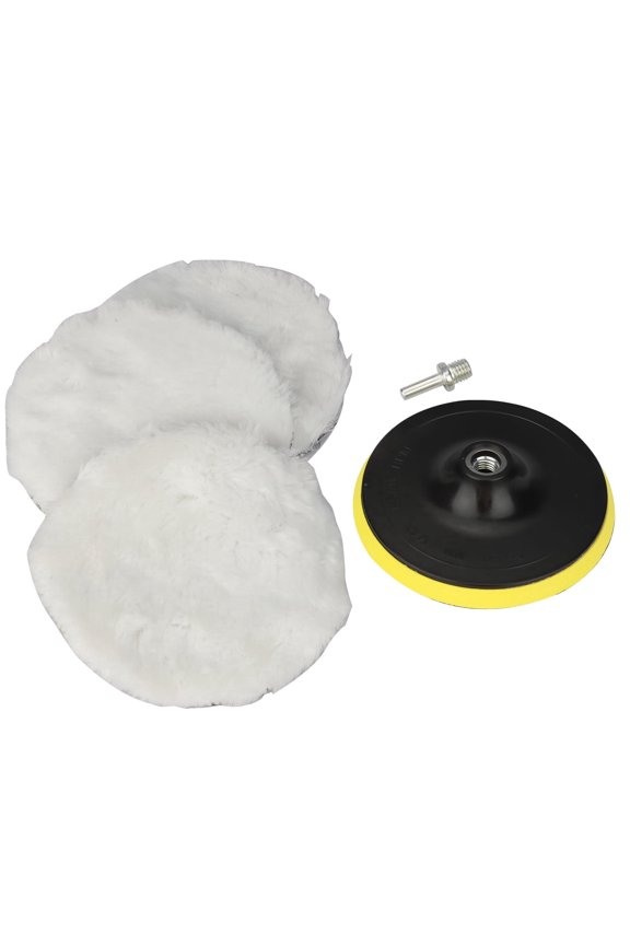 3pcs 6" Wool Buffing Pads, EEEkit Hook & Loop Buffer Polishing Pads for Car Polisher, Paint Correction, Scratch Removal