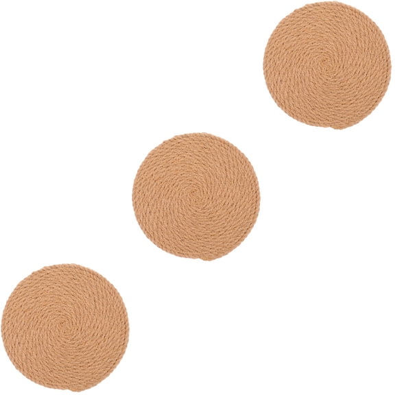 3pcs  Woven Placemats Dining Table Braided Placemat Heat Resistant Weave Placemats