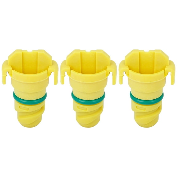 3pcs Yellow ABS Car Engine Oil Drain Plug Replacement for Ford F150 2015-2018 KX6Z6730B