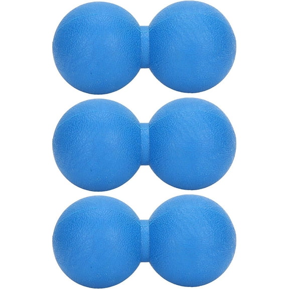 3pcs Yoga Training Massage Balls Peanut Shape Muscle Relaxation Fitness Massage Balls(Blue)
