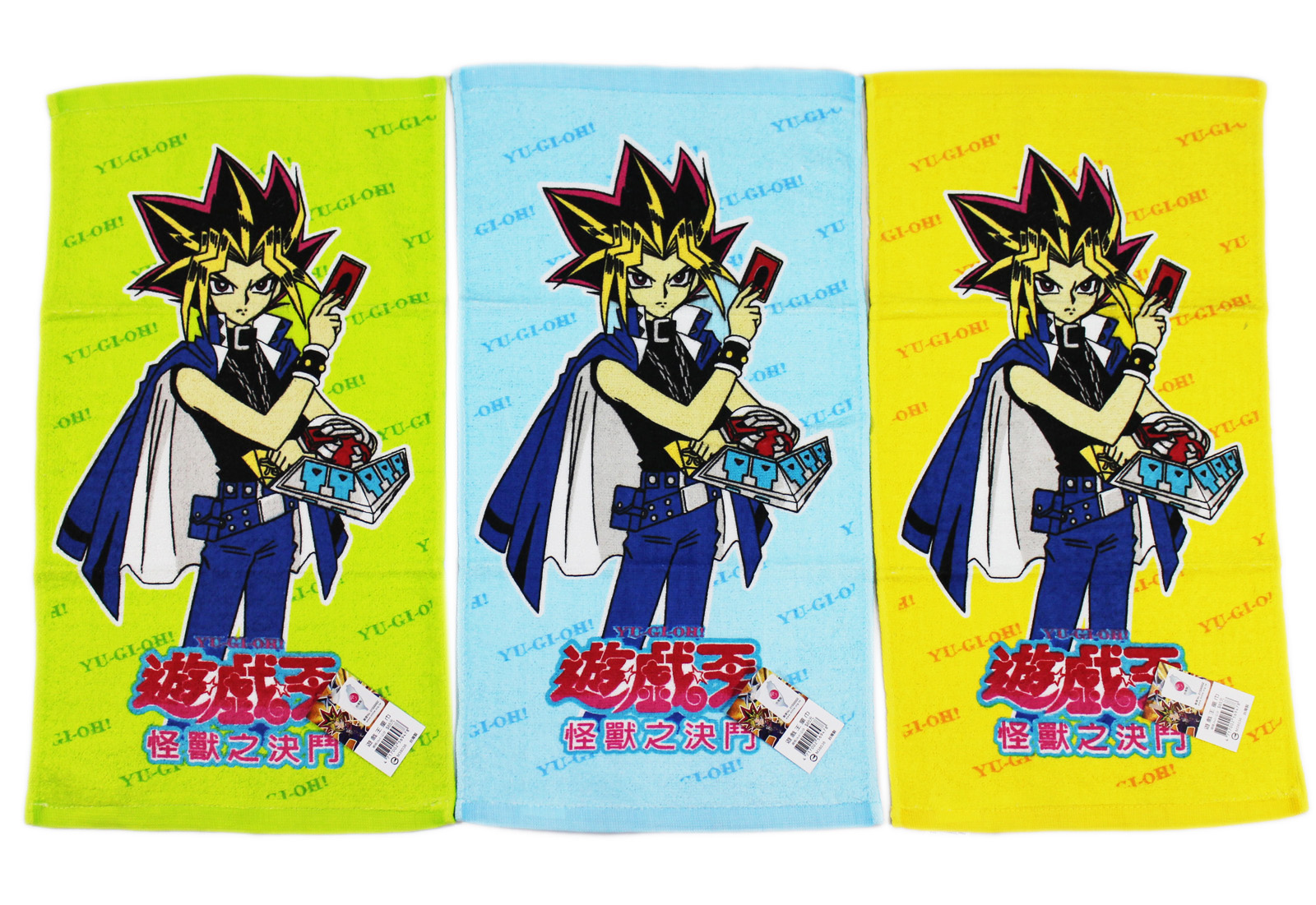 3pcs Yugioh Hand towel Set -Yu-GI-Oh washcloth set of 3pcs